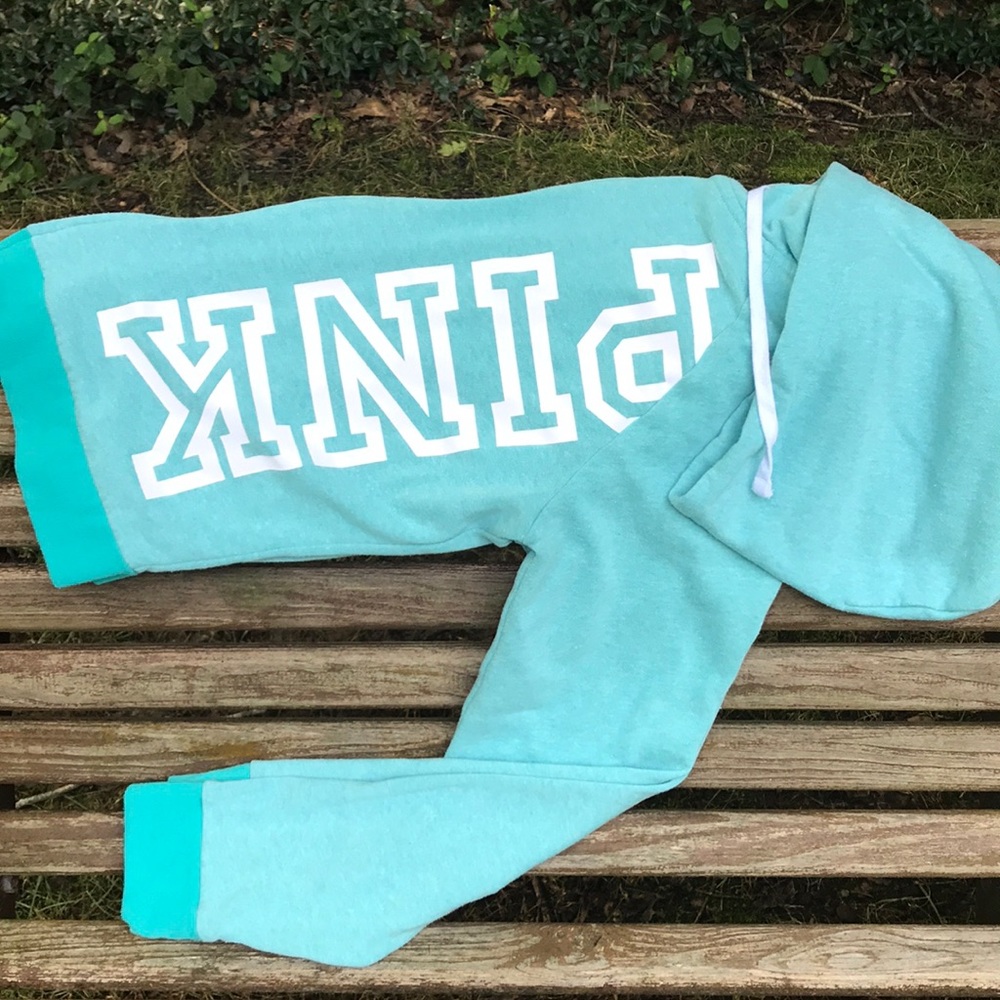PINK VS Mint Long Sleeve Hoodie